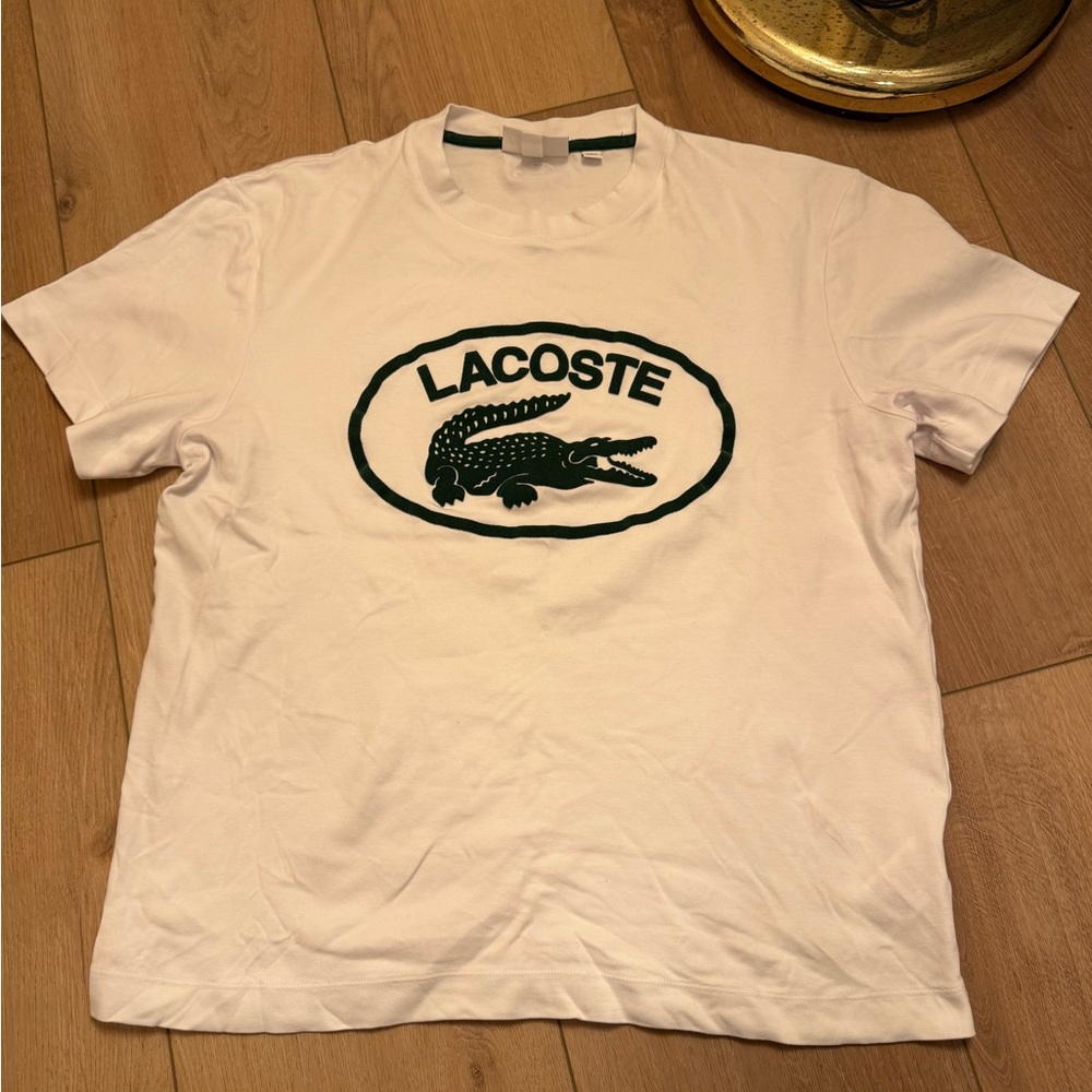 Lacoste White Relaxed Fit T-Shirt